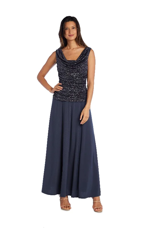 Women's Low Collar DressesR&M Richards 3629P Long Formal Petite Maxi Dress Sale