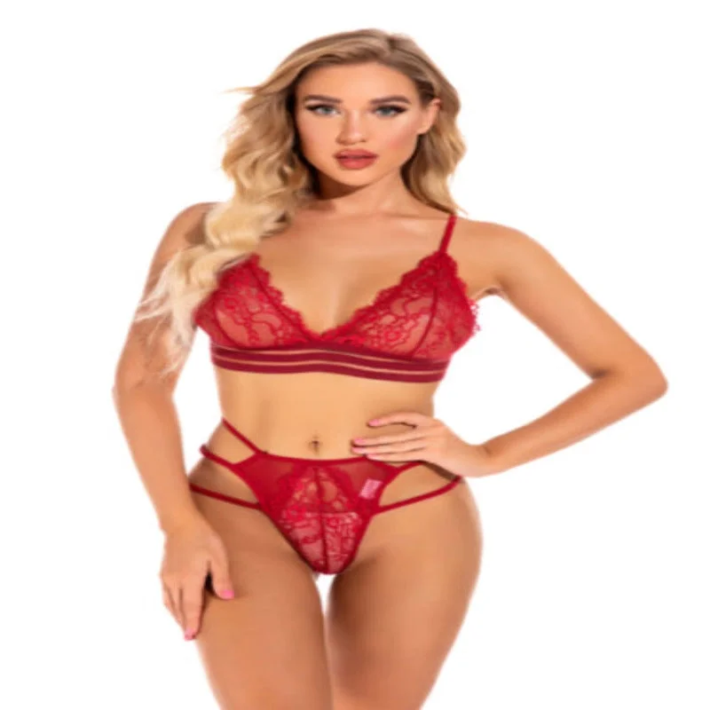 affordable women's pajama setsconvertible strapless braLa Belle Fantastique 2 Pieces Red Sexy Danica Lace Bra set | Red Bra Set and G-String