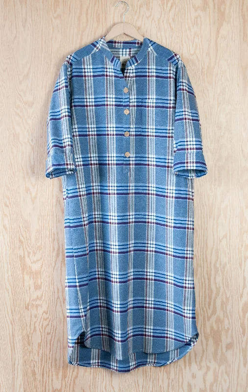 women's pajamas in bold patternsMartha Nightshirt - Limited Edition Lake Huron Plaid Flannel