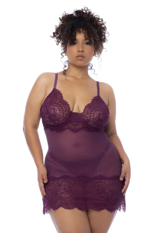 women's pajama sets with matching robesmaternity support braMapale 7554X Babydoll Color Wine