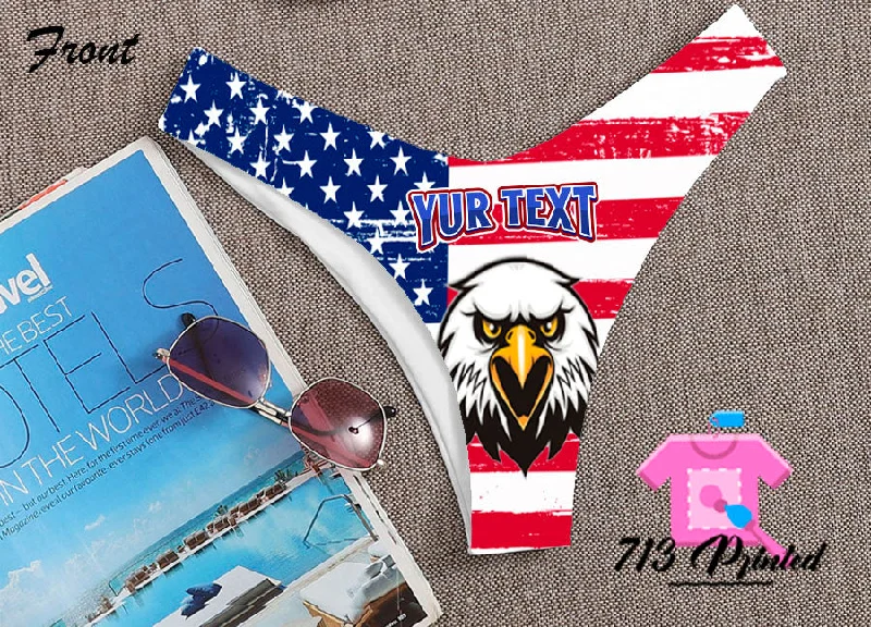 women's pajamas with a playful printcotton-blend briefs with a moisture-wicking finishUSA Flag Custom Personalized Thong Panties Reversible With Your Words Custom Printed Sexy Fun Funny Customized Panty Thong Lingerie