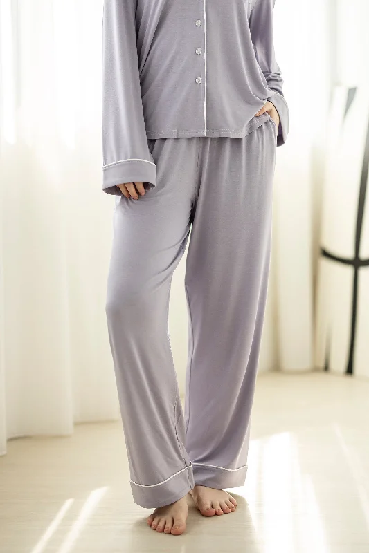 women's pajamas for a night of restSignature Long Pyjamas Pants in Lilac Grey