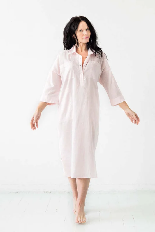 women's pajama sets with matching robesOversized Button Down Long Sleep Shirt