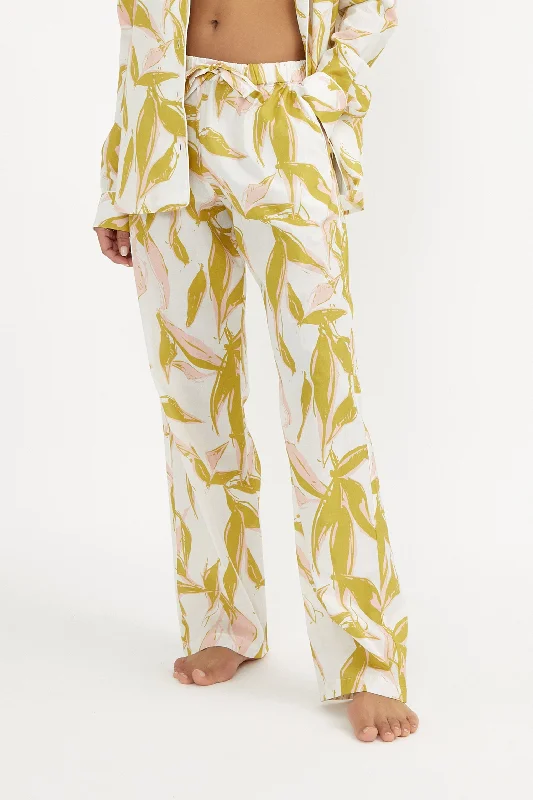 women's pajamas with a relaxed, casual vibePyjama Trousers - Cleo Print Yellow