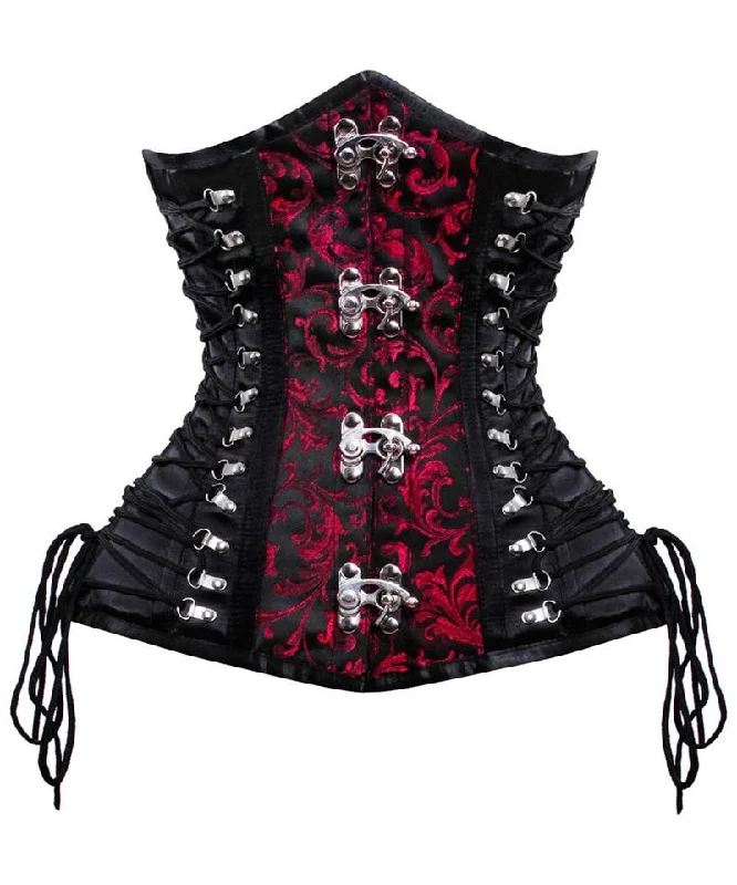 women's pajamas in a cozy, plush fabricseamless body brief with ruffled edgesQuinn Criss Cross Underbust Gothic Corset