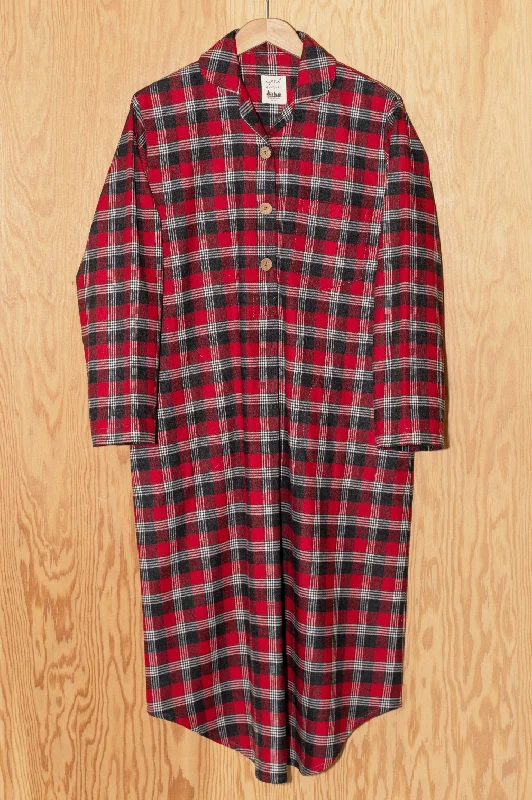 women's pajamas with lace trimEmilia Nightshirt  - Pancake Bay Plaid Flannel