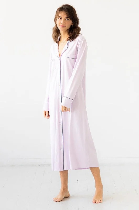 women's pajamas in a cozy, plush fabricSALUA Sleep Shirt in Pima Cotton - Long