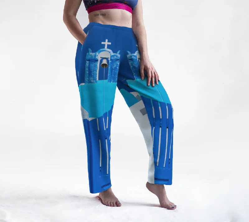 women's pajamas for movie nightsSantorini Greece Lounge Pant