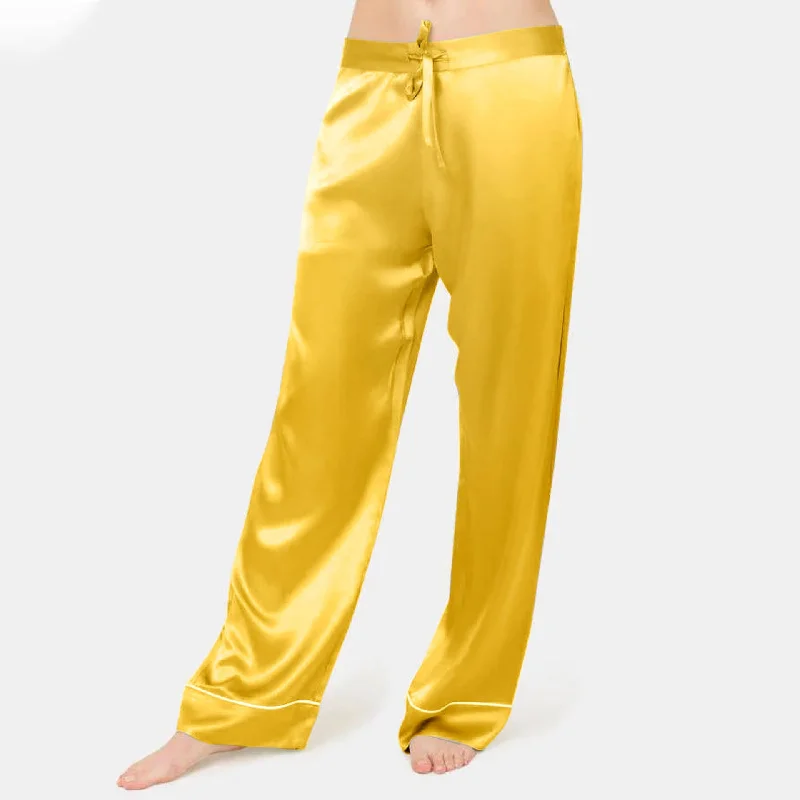 women's pajamas with a classic designSilk Sleep Long Pants  For Women