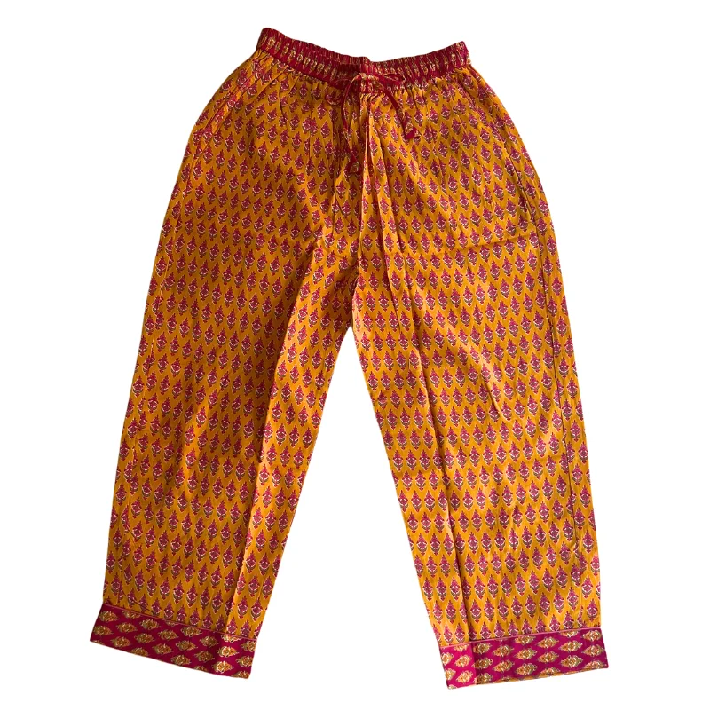 women's pajamas for cold weatherBoho Block Print Lounge Pants | Marigold