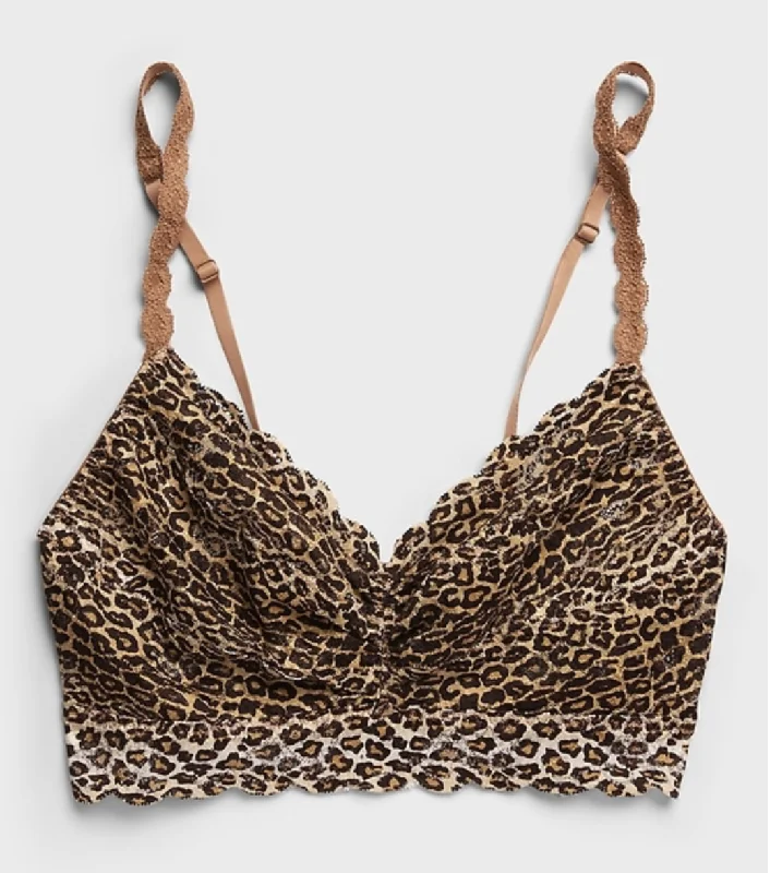 women's pajamas with a charming floral patternplus-size nursing bra with crossover strapsNeutral Leopard Sweetie Bralette