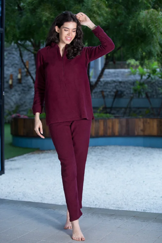 women's pajamas for those who seek ultimate relaxationSoft polar fleece night suit