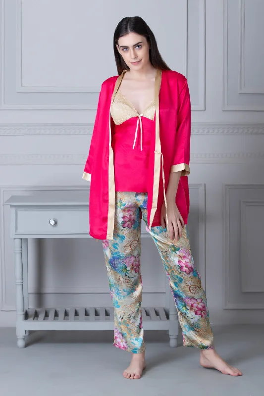 high-quality women's pajama setsPrincess Shanaya Night suit with wrap